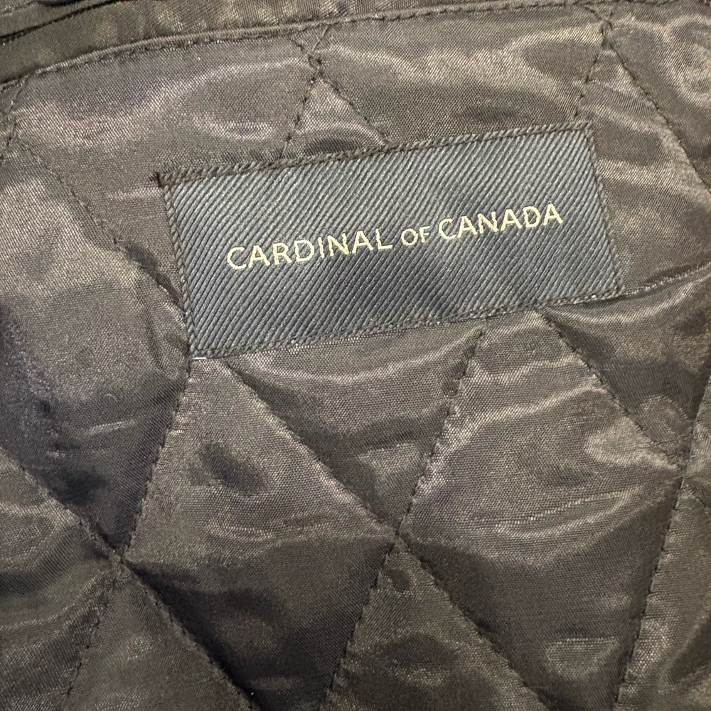 Cardinal of Canada Men's Navy Wool-Blend Car Coat Quiet Luxury Business Office M - Picture 2 of 12